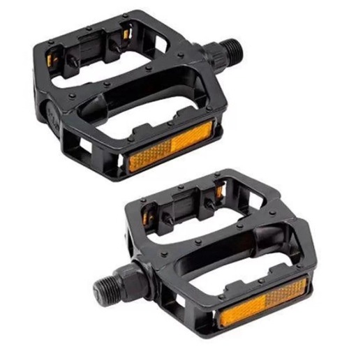Pedal P/ Bicicleta De Alumínio Prata Rosca Fina