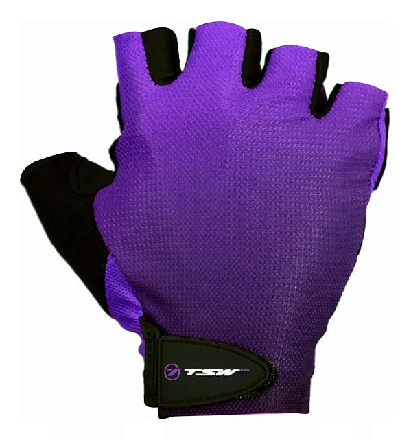 Luva Tsw Mtb Ciclista Dm Dual Violeta M