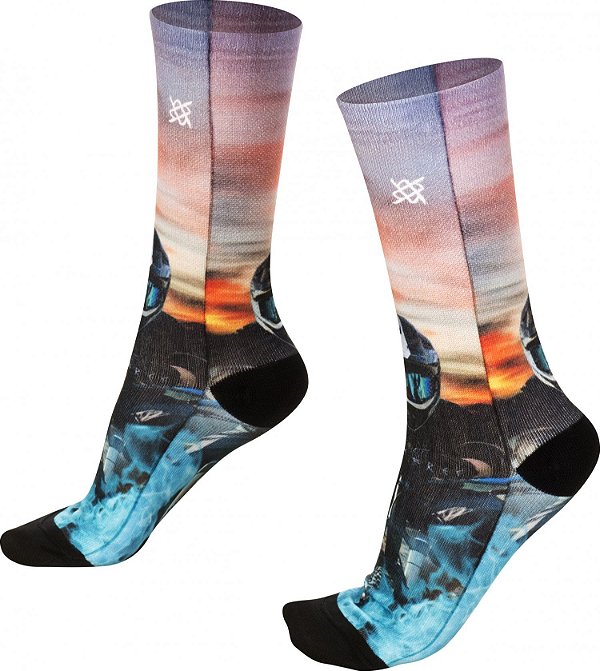 Meia HUPI Sublimada Free Ride