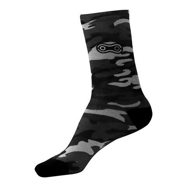 Meia Marcio May Sports Gray Camouflaged