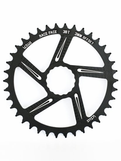 Coroa Ictus  Race Face Offset 3MM 38 T Preta