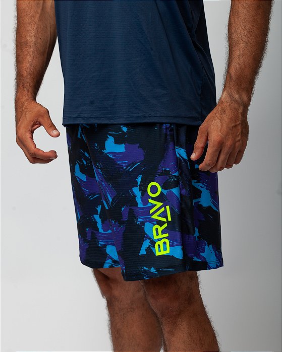 Bermuda Bravo Camuflada Marinho Tamanho:XG