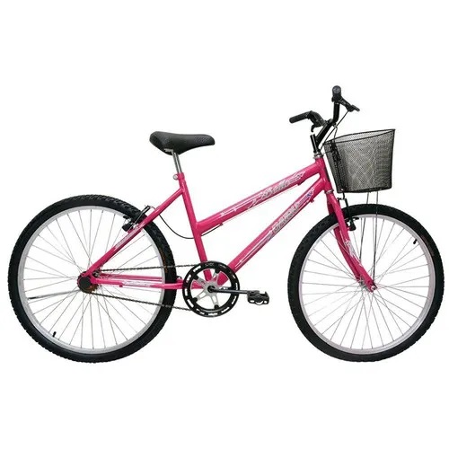 Bicicleta 26 Mtb Bella C/Cestao Rosa/Pink