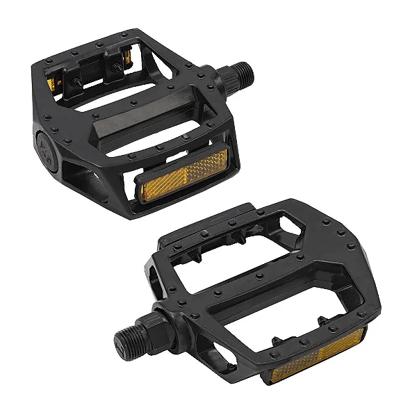 Pedal Aliminio Plataforma Ingles C/Esfera Preto