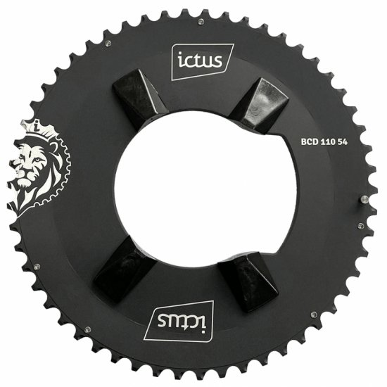 Coroa Ictus indexada aero BCD 110 para 105 7100 54 (4 Furos Assimetrico)