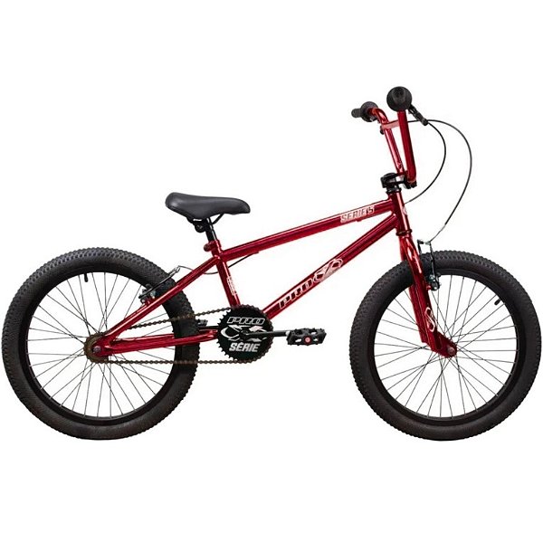 Bicicleta Pro-X Série 5 Aro 20 Vermelho Cromo Bmx