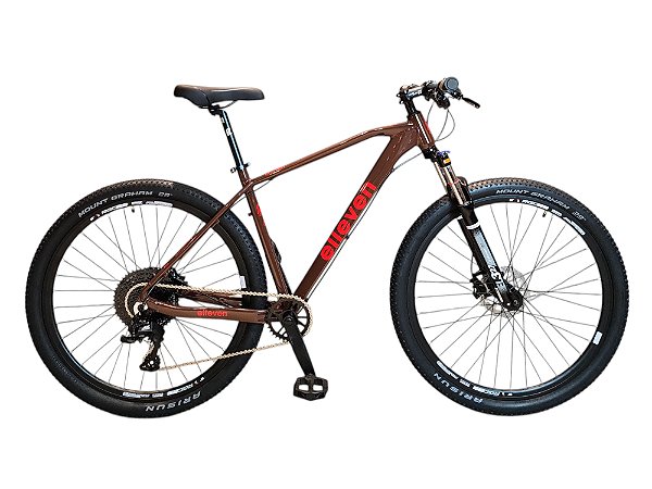 Bicicleta Aro 29 Elleven 12 Velocidades Mtb K7 Hidraulico Vermelho Tam 15