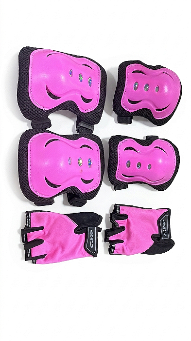 Kit Protecao Infantil Rosa (6pcs)