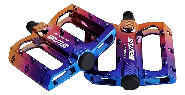 Pedal Absolute Plataforma Alm Brutus Flat 9/16 Camaleão