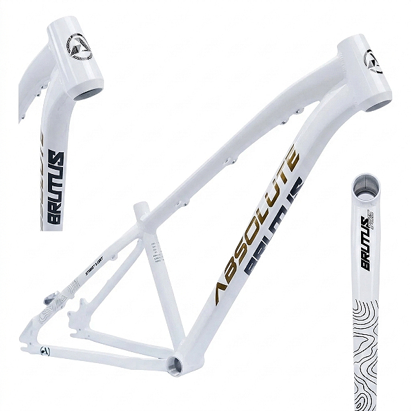 Quadro 26 Alumínio DJ Absolute Brutus Pro Branco/Dourado
