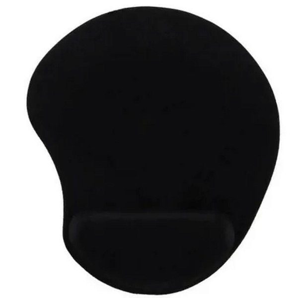 Mouse Pad com Apoio Ergonômico Em Espuma - Preto  - Reflex