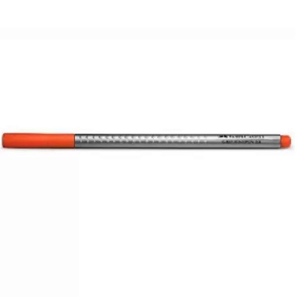 Caneta Grip Finepen 0.4 Ponta Ultra Fina Laranja - Faber Castell