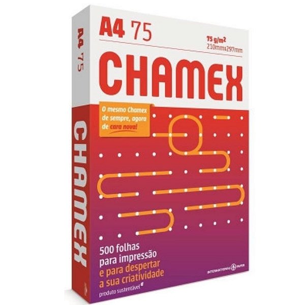 Papel Sulfite A4 75g Com 500 Folhas - Chamex