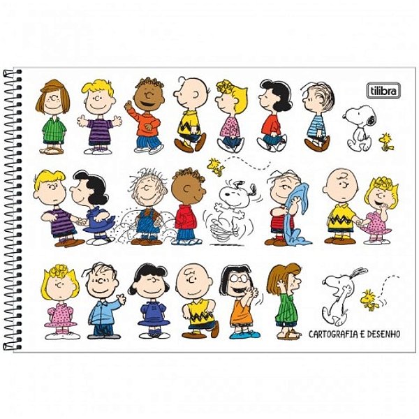 Caderno de Desenho 80 folhas Snoopy - Tilibra