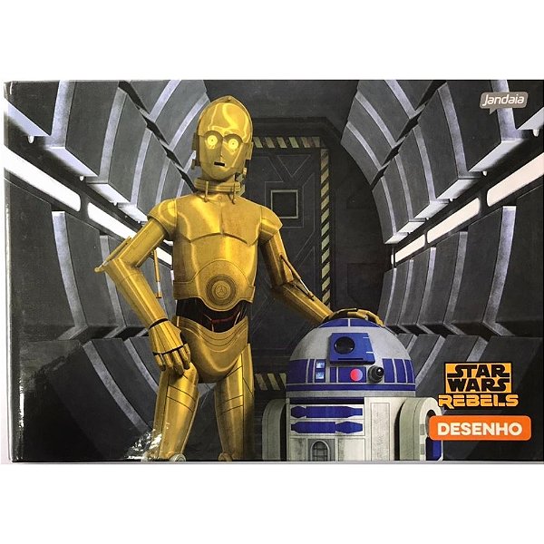 Caderno Brochura De Desenho Star Wars 40 Folhas - Jandaia