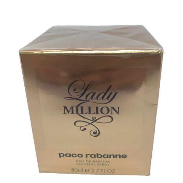Lady Million 80ml Perfume Feminino - Eau de Parfum - Paco Rabanne