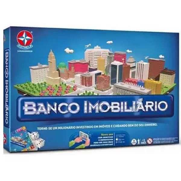 Jogo Banco Imobiliário - Tabuleiro -  Estrela