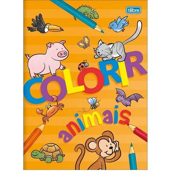 Folhas Para Colorir Tilibra Animais C/8 Folhas