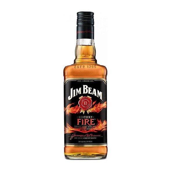 Whisky Jim Beam Fire Bourbon 1L