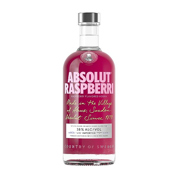 Vodka Absolut Raspberri (Framboesa) 1L