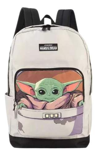 Mochila Star Wars Cinza Mandalorian