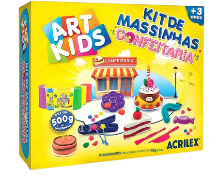 Kit De Massinhas Art Kids Confeitaria 500g