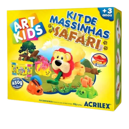 Kit Massinha Safari 450g Art Kids