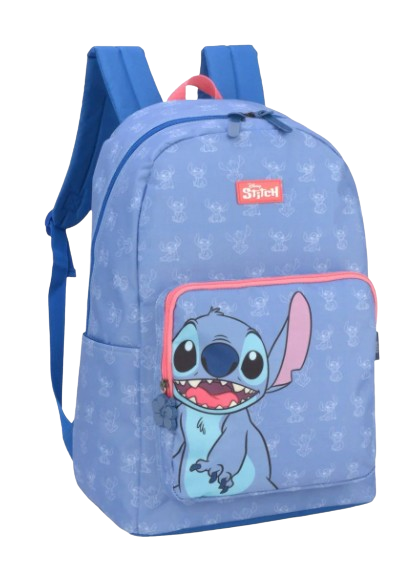 Mochila de Costas Stitch Ohana Azul Escolar - Luxcel