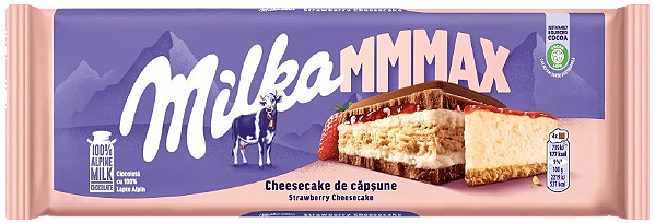 Chocolate Milka Cheesecake De Morango 300g