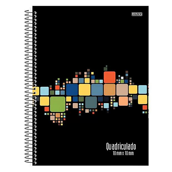 Caderno Espiral Quadriculado Universitário 1.0mm x 1.0mm - São Domingos