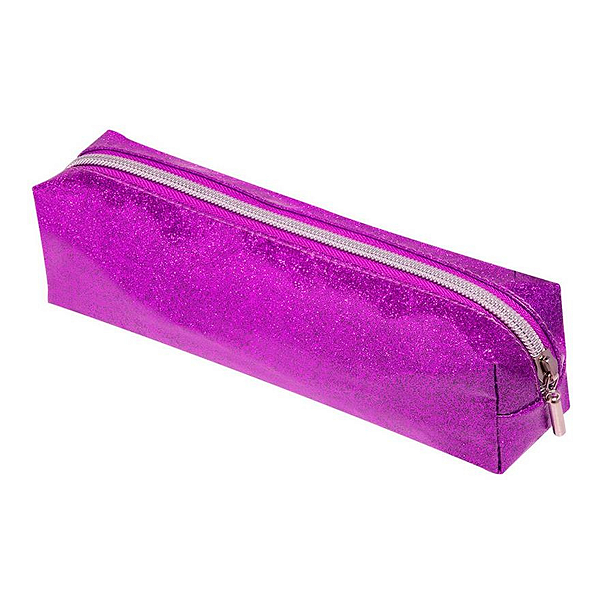 Estojo Glitter 1 Zíper Roxo - Brw