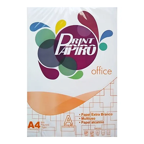 Papel Sulfite Print Papiro A4 Resma 500 Folhas