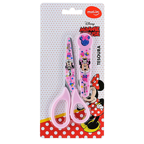 Tesoura Escolar Minnie - Molin