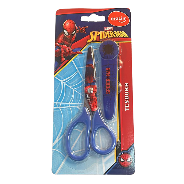 Tesoura Escolar Spiderman - Molin