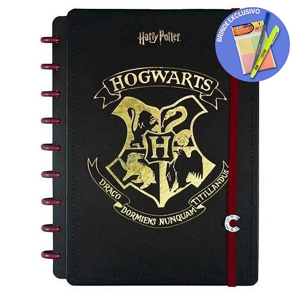 Caderno Inteligente 80 Folhas Médio Harry Potter - Caderno Inteligente