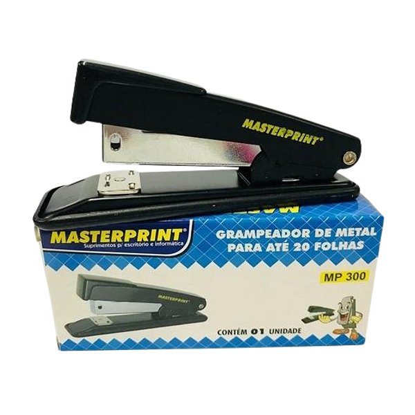 Grampeador de Metal MP300 para 20 folhas - Masterprint