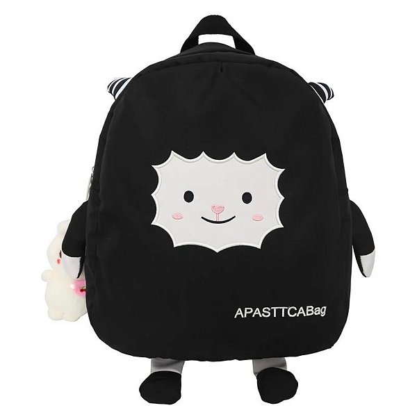 Mochila de Costas Ovelhinha com Chaveiro de Coelho