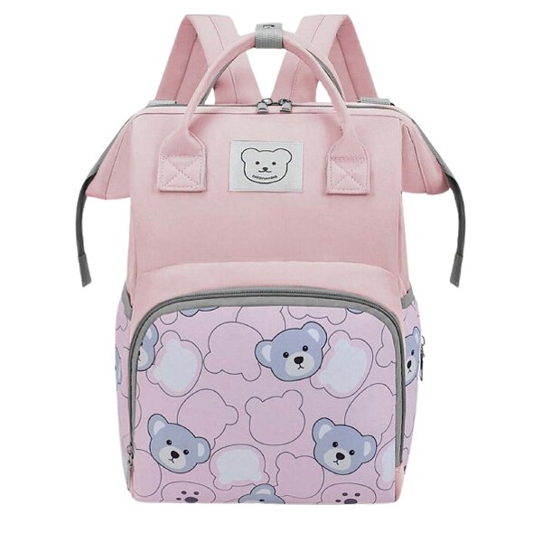 Mochila com Alças/Costas Impermeável Ursinhos