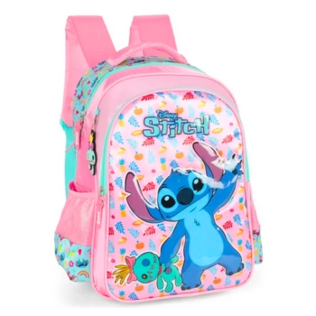 Mochila Escolar Stitch com Chaveiro