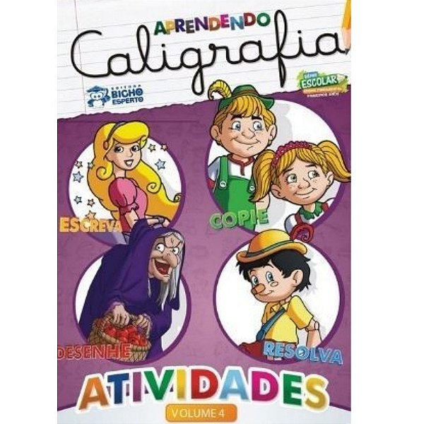 Livro Aprendendo Caligrafia - Atividades Volume 4