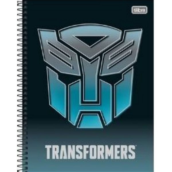 Caderno Espiral Universitário 80 folhas Transformers - Tilibra
