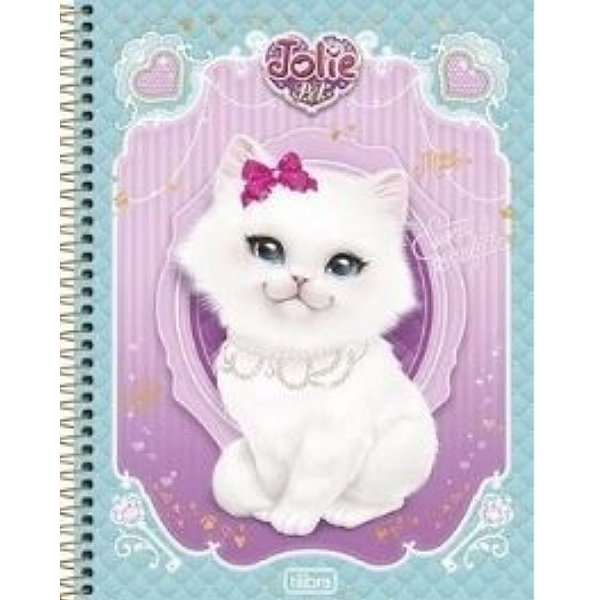 Caderno Universitário Espiral 10 Matérias Jolie Pet- Tilibra