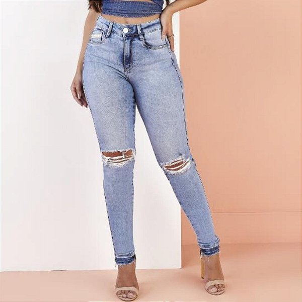 CALÇA OPPNUS JEANS/ELASTANO 11236700072 SKINNY FEMININA