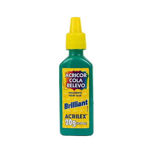 COLA ACRILEX CRYSTAL RELEVO BRILLIANT 20 GR 2291-P