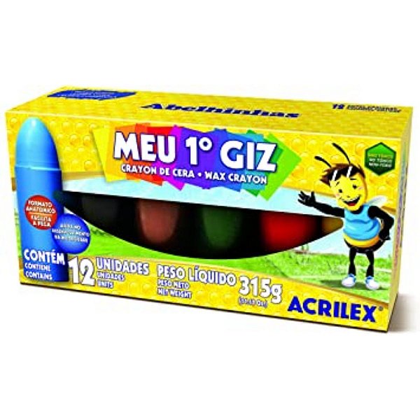 GIZ ACRILEX MEU 1º GIZ DE CERA CX/12 REF 09512 2884-P