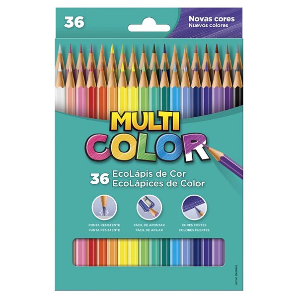 LÁPIS MULTICOLOR COR CAIXA COM 6 113600N 2157-P
