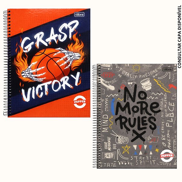 CADERNO TILIBRA UNIVERSITÁRIO 01 MATÉRIA CAPA DURA PEPPER 80 FOLHAS 170796-P (CORES SORTIDAS)