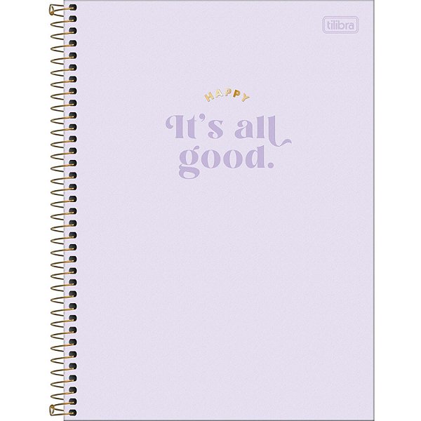CADERNO TILIBRA UNIVERSITÁRIO 10 MATÉRIAS CAPA DURA HAPPY 160 FOLHAS 3640-P