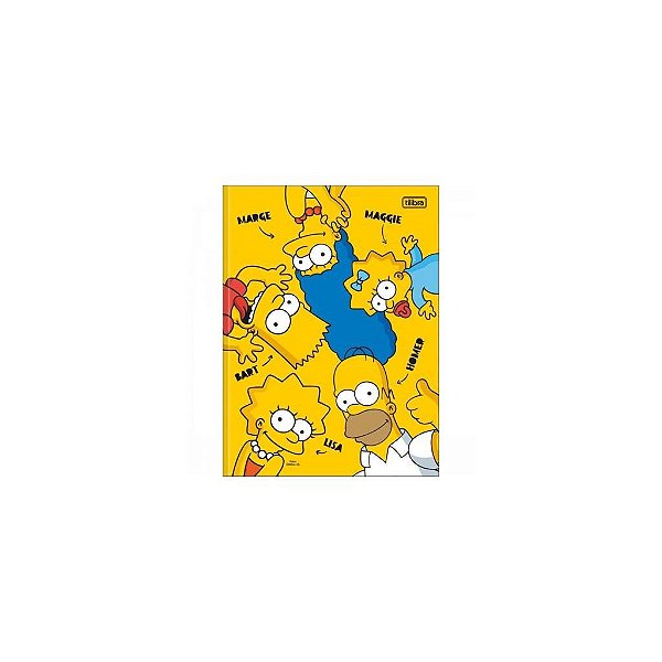 CADERNO TILIBRA BROCHURÃO C DURA (G) SIMPSONS 80FLS 94249-P