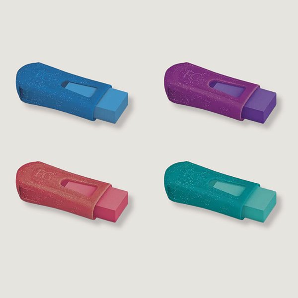 APONTADOR FABER C/DEPOSITO C/BORRACHA FC MIX 2301-P  (CORES SORTIDAS)
